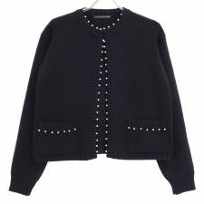 ツルバイマリコオイカワ ブラック KN-2227790 パールボレロニットカーディガン 買取実績です。