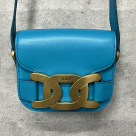 トッズのライトブルー ケイト レザーショルダーバッグの買取実績です。