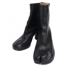 メゾンマルジェラ ブラック ナッパレザー 足袋 アンクルブーツ 買取実績です。