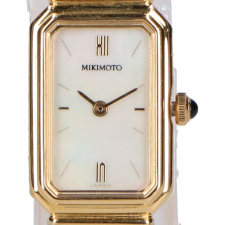 ミキモト 18K GOLD PLATED パール ブレスウォッチ 買取実績です。