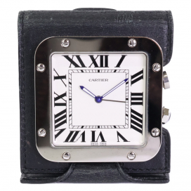 カルティエの2750 サントス ドゥ カルティエ トラベルクロック クオーツ 置き時計の買取実績です。