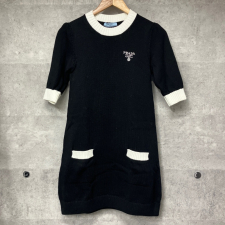 プラダ 23年製 ロゴデザイン コットン ミニドレス 23955 S231 1Z05 買取実績です。