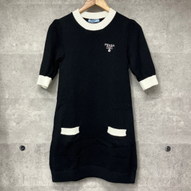 プラダの23年製 ロゴデザイン コットン ミニドレス 23955 S231 1Z05の買取実績です。