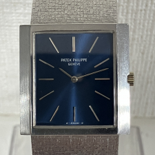 パテックフィリップ 750WG ブルー文字盤 ゴンドーロ 手巻き時計 3571/1 買取実績です。