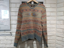 ラルフローレン ウイングロゴ ハンドエンブロイダリー フェアアイル ニット 買取実績です。