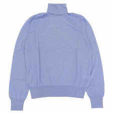 クルチアーニ ライトブルー カシミヤ混 タートルネックニット 買取実績です。