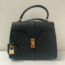 セリーヌ ブラック グレインカーフスキン 16セーズ スモール 2WAYバッグ 買取実績です。