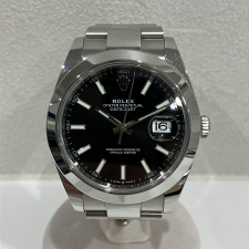 ロレックス SS ランダム ブラック文字盤 デイトジャスト 自動巻き時計 126300 買取実績です。