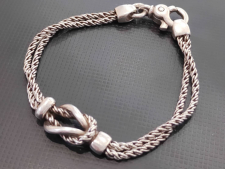 ティファニー 925 センターノット ダブルロープ チェーンブレスレット 買取実績です。