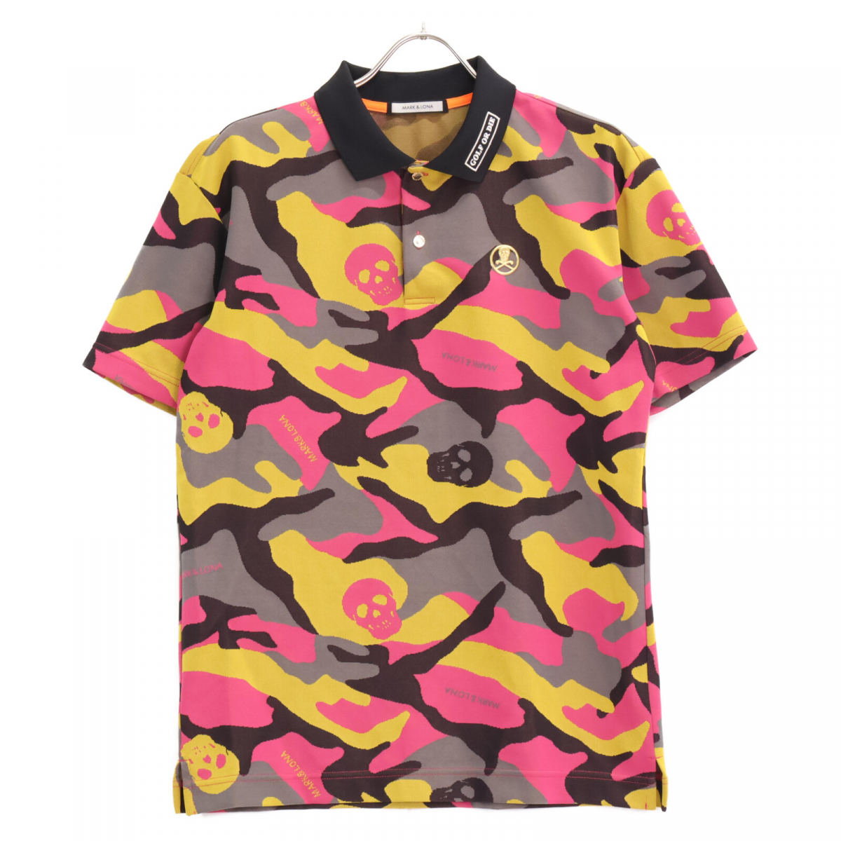 広尾でマークアンドロナを買取。マルチカラーのカモフラ柄の半袖