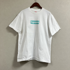シュプリーム ×ティファニー ホワイト ブルー ボックスロゴ Ｔシャツ 買取実績です。
