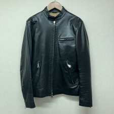 チンクアンタ ブラック H-502 ホースレザーシングルライダースジャケット 買取実績です。