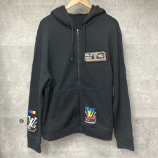 ルイヴィトン 23SS LVジャズ ロゴパッチ ジップアップ スウェットパーカー RM231M SR1 HOY32W 買取実績です。