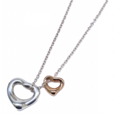 ティファニー Ag925 Au750 エルサペレッティ ダブルオープンハート 買取実績です。