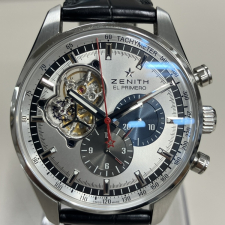 ゼニス ステンレス エルプリメロ クロノマスター レザーベルト 自動巻き腕時計 03.2040.4061/69.C49 買取実績です。