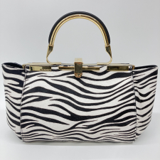 ザンケッティ ゼブラ柄 ゴールドハンドル ハラコ素材 3WAYバッグ AMLETO 買取実績です。