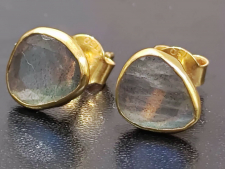 ピパスモール K18 ラブラドライト スタッドピアス 買取実績です。