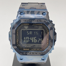 G-SHOCK(gショック) ブルー フルメタル カモフラデザイン タフソーラー電波時計 GMW-B5000TCF-2JR 買取実績です。