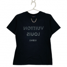 ルイヴィトン 23SS ブラック FJTS18TXP チェーン付きロゴ  プリント Tシャツ 買取実績です。