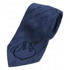 ベルルッティ ネイビー スクリット シルク ネクタイ 買取実績です。