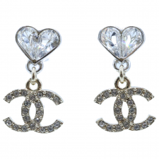 シャネル C24V ラインストーン ココマーク ハート ピアス 買取実績です。