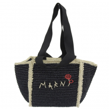 マルニ 24SS SHMP0121L0 ブラック SMALL SILLO ラフィアエフェクトトートバッグ 買取実績です。