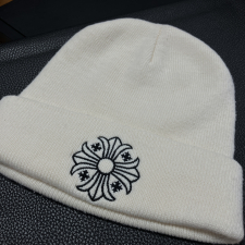 クロムハーツ ホワイト CHプラス WOOL WATCH CAP ウール ビーニー ニット帽 買取実績です。