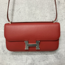 エルメス ルージュガランカラー W刻印 エプソンレザー コンスタンスエラン24 ショルダーバッグ 買取実績です。