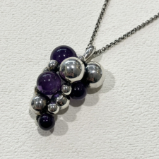 ジョージジェンセン 925 ムーンライトグレープ アメジスト ペンダント ネックレス 買取実績です。