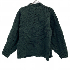 マメクロゴウチ MM24FW-KN098 Floral Motif Chunky Knitted Top 買取実績です。
