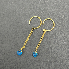 マリーエレーヌドゥタイヤック K22YG ブルーアパタイト チェーンピアス 買取実績です。