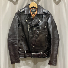 ファウンテンヘッドレザー ホースハイド ブラウン デルタ ダブルレザージャケット  買取実績です。