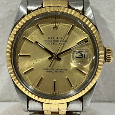 ロレックス シャンパン文字盤 86年製 デイトジャスト16013 買取実績です。
