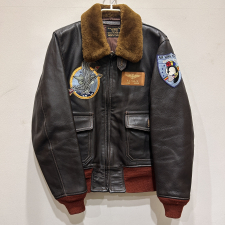 バズリクソンズ BR80094 ゴートレザー カスタムワッペン G-1 フライトジャケット 買取実績です。