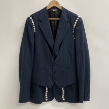 コムデギャルソン 2024AW ネイビーボタンジャケット PN-J003 買取実績です。