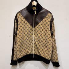 グッチ 535767 GG ベロア×ラム ジップアップジャケット 買取実績です。