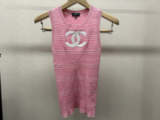 シャネル P60475 ココマーク ノースリーブリブニット 買取実績です。