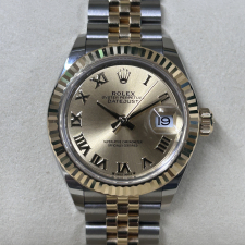 ロレックス SS×YG 279173 シャンパンローマ文字盤 レディ デイトジャスト 買取実績です。