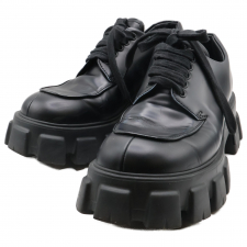 プラダ 2EE356 ブラック モノリス プラットフォームダービーシューズ 買取実績です。