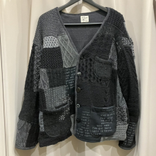 ポータークラシック ブラック パッチワーク ニットカーディガン 買取実績です。