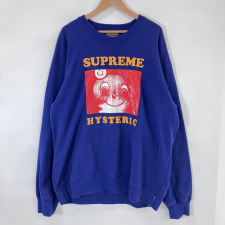 シュプリーム HYSTERIC GLAMOURコラボ 21SS パープル プリント クルーネック スウェット 買取実績です。