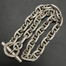 エルメス SV925 70-80年代 筆記体 シェーヌダンクルGM 29コマ ネックレス 買取実績です。