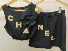 シャネル P61529 K46806 ランウェイ ロゴ トップス スコート セットアップ 買取実績です。