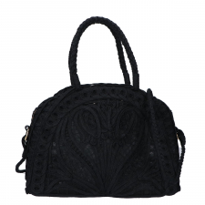 マメクロゴウチ MM-AC404 Cording Embroidery Demi Lune Handbag 買取実績です。