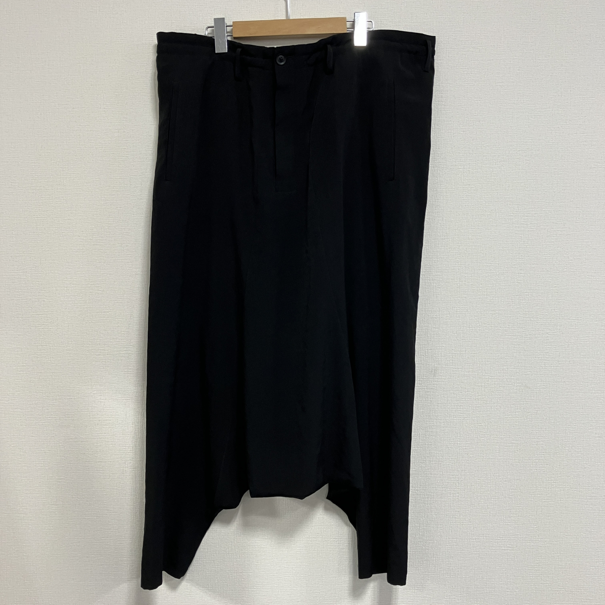 ヨウジヤマモト プールオム ウール 股下釦スカートサルエルパンツ ヨウジヤマモト プールオム Yohji Yamamoto POUR HOMME Classic sariel