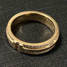 ティファニー 750PG Tナロー パヴェダイヤモンド リング 買取実績です。