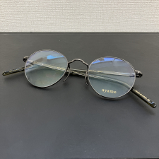 アヤメ マットシルバー メタルフレーム 眼鏡 MAN/POU 買取実績です。