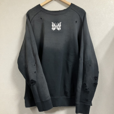 ニードルズ 25AW RW336 ブラック DECONSTRUCTED SWEAT SHIRT スウェットトレーナー 買取実績です。