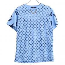 ルイヴィトン 22年 ブルー モノグラム総柄 チェーンデザインTシャツ 買取実績です。