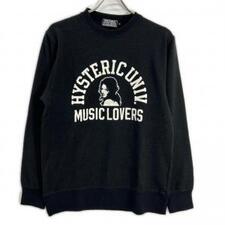 ヒステリックグラマー 02251CS02 ブラック MUSIC LOVERS クルーネック スウェット 買取実績です。